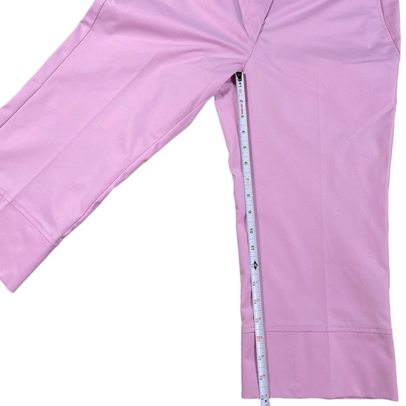 Adidas size 28 stretch light pink capri pants, almost dressy type pants like new - Picture 15 of 16